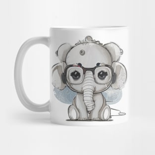 Joyful Inspiration - Where Kawaii Aesthetics and Elephant Magic Meet Mug